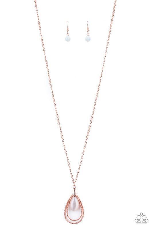 brought✽to✽you✽by✽blingflingbykat✽teardrop-tranquility-copper-necklace✽paparazzi-accessories