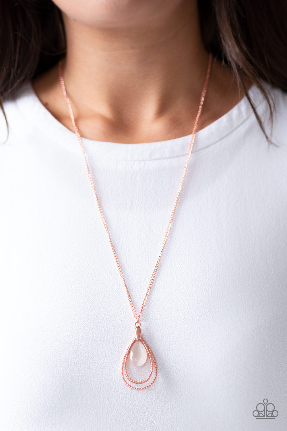 Paparazzi Accessories ✽ Teardrop Tranquility - Copper Necklace✽Flat Rate Ship $4.50✽