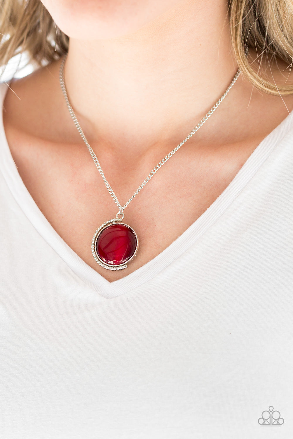 Paparazzi Accessories ✽ Luminous Lagoon - Red Necklace✽Flat Rate Ship $4.50✽