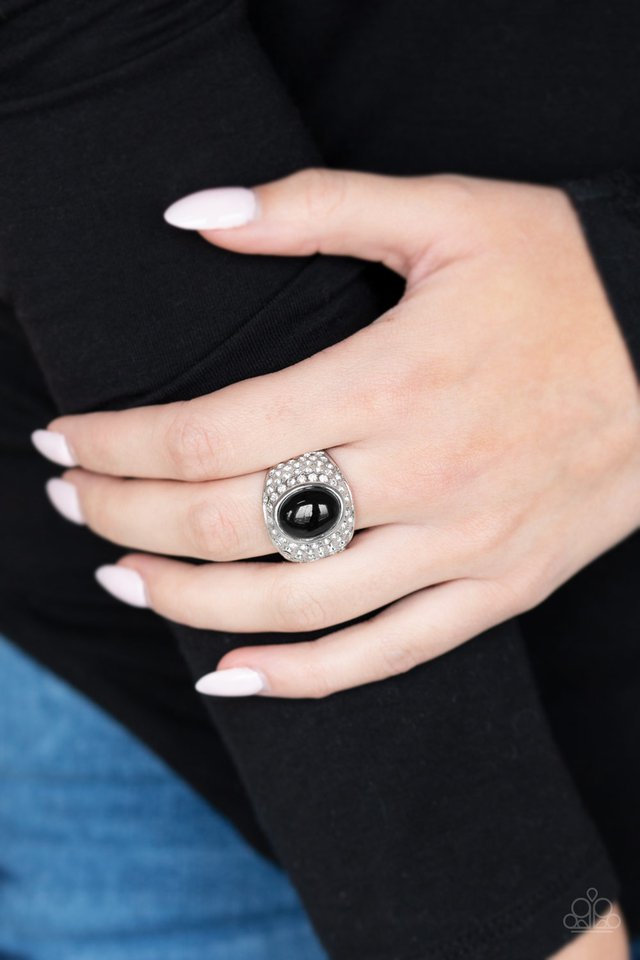 Paparazzi Accessories ❋Glittering Go-Getter - Black Ring❋ Flat Rate Ship $4.50❋