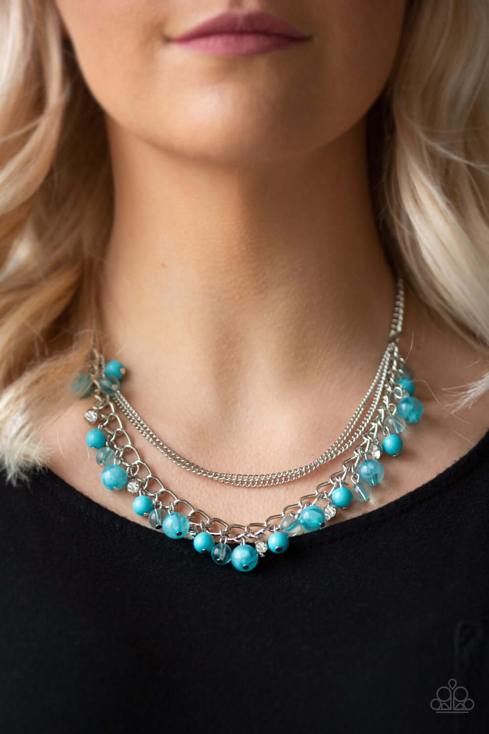 Paparazzi Accessories ✽ Wait and SEA - Blue Necklace✽Flat Rate Ship $4.50✽ - Image #2