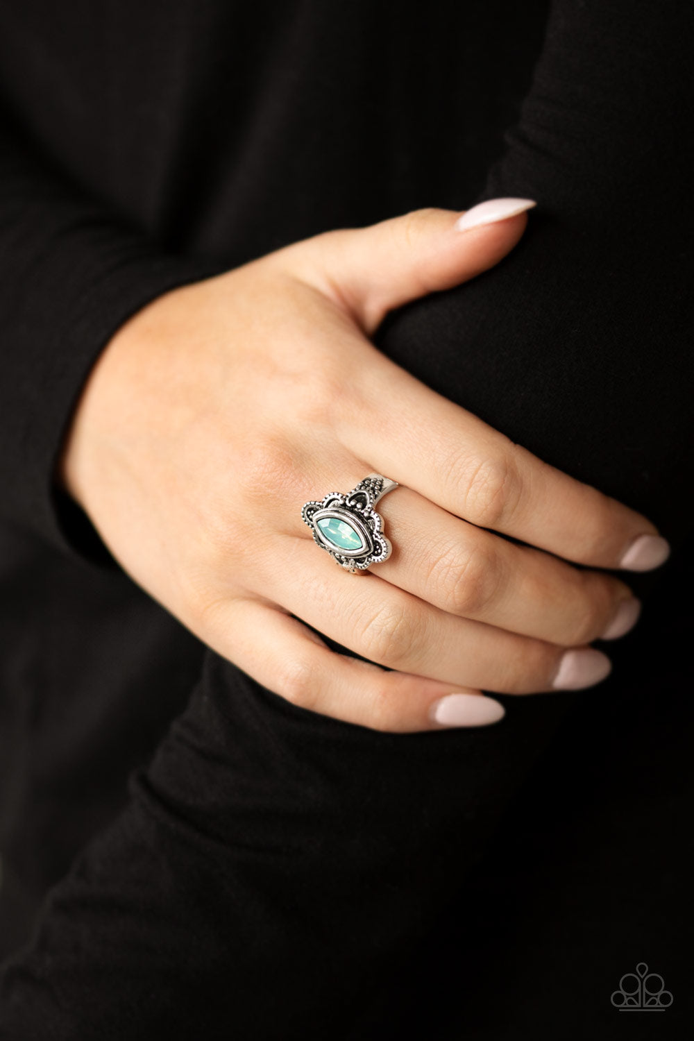 Paparazzi Accessories ✽ Glass Half-COLORFUL - Green Ring✽Flat Rate Ship $4.50✽