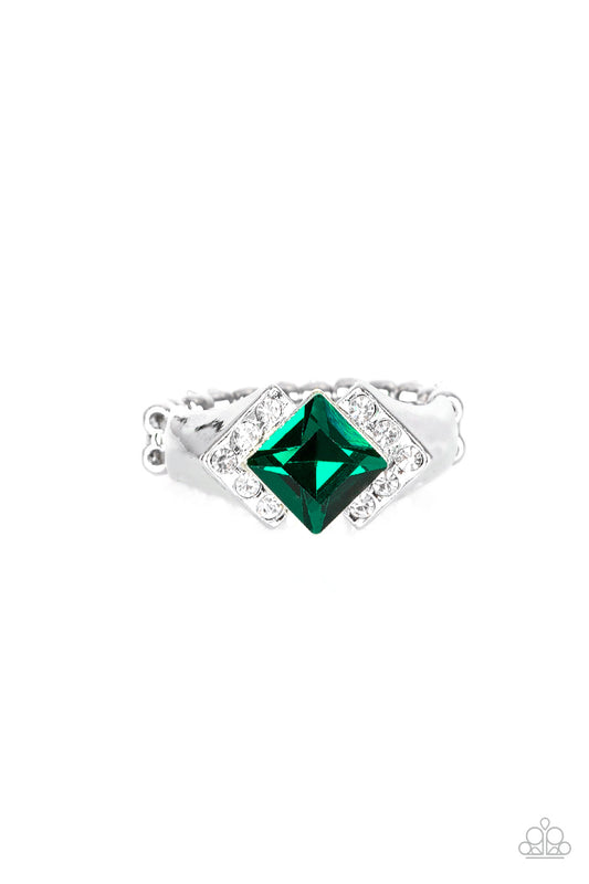 brought✽to✽you✽by✽blingflingbykat✽wallstreet-winner-green-ring✽paparazzi-accessories