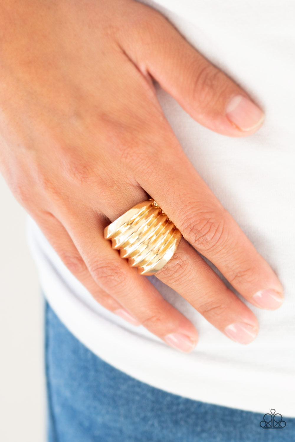 Paparazzi Accessories ✽ Hit Em Where It Hurts - Gold Ring✽Flat Rate Ship $4.50✽