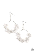 Load image into Gallery viewer, brought-to-you-by-blingflingbykat-floating-gardens-white-earrings-paparazzi-accessories-
