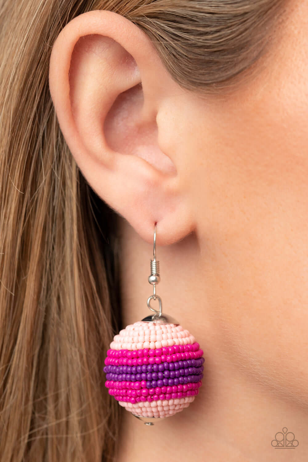 Paparazzi Accessories ❋Zest Fest - Pink Earrings❋ Flat Rate Ship $4.50❋ - Image #2