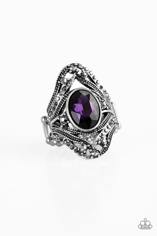 brought✽to✽you✽by✽blingflingbykat✽red-carpet-rebel-purple-ring✽paparazzi-accessories
