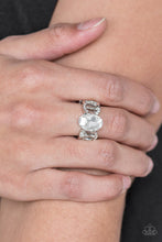 Load image into Gallery viewer, Paparazzi Accessories ✽ Supreme Bling - White Ring✽Flat Rate Ship $4.50✽
