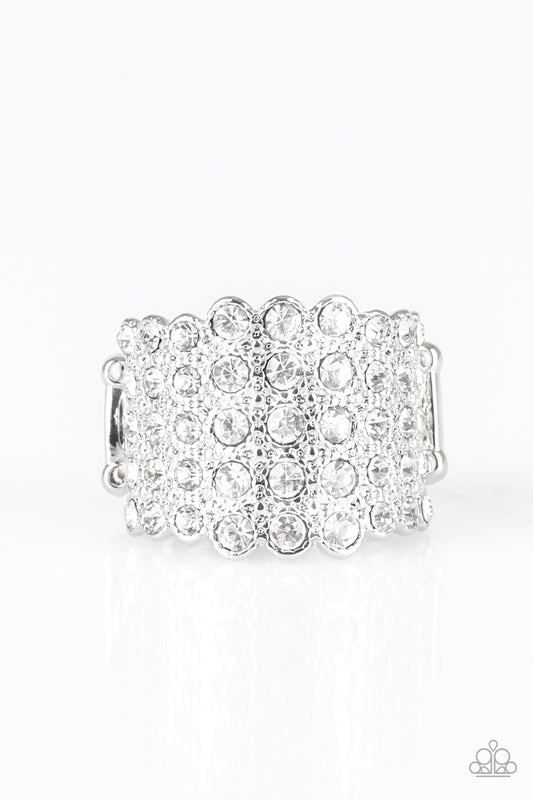 brought✽to✽you✽by✽blingflingbykat✽million-dollar-masquerade-white-ring✽paparazzi-accessories