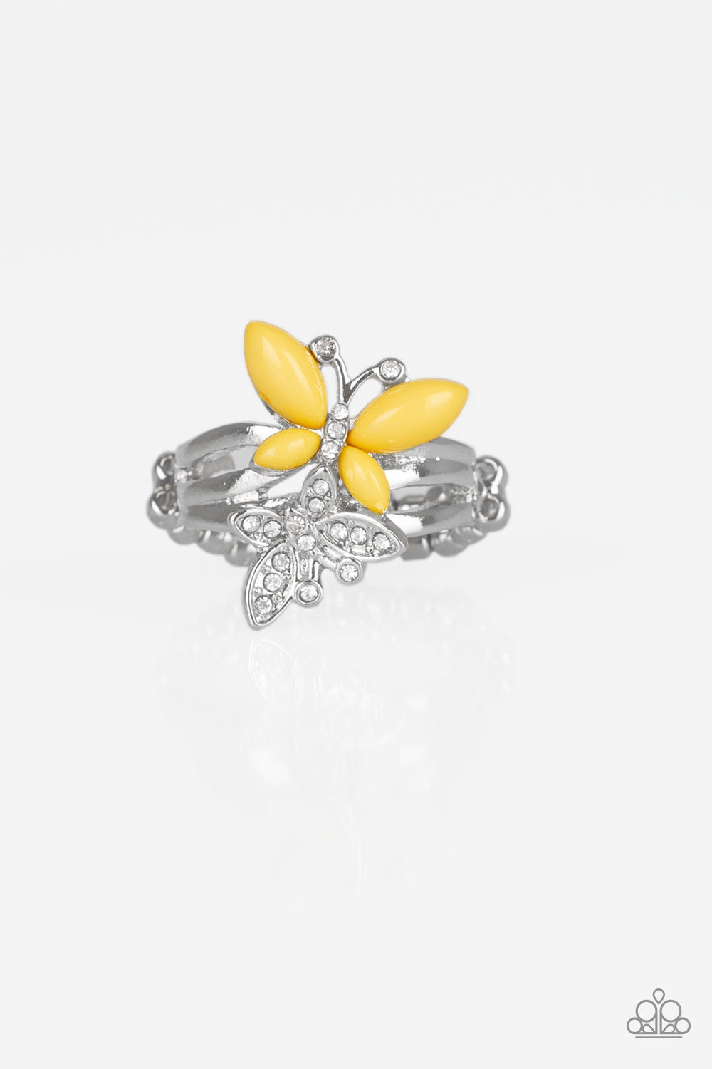 brought✽to✽you✽by✽blingflingbykat✽flutter-flirt-yellow-ring✽paparazzi-accessories