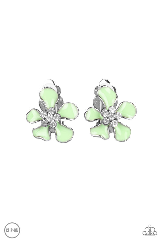 brought✽to✽you✽by✽blingflingbykat✽island-iris-green-clip-on✽paparazzi-accessories