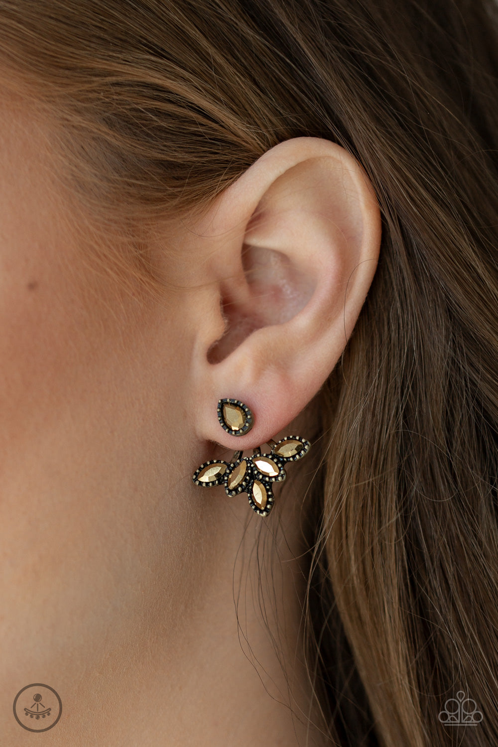 Paparazzi Accessories ✽A Force To BEAM Reckoned With - Brass Post Earrings✽Flat Rate Ship $4.50✽