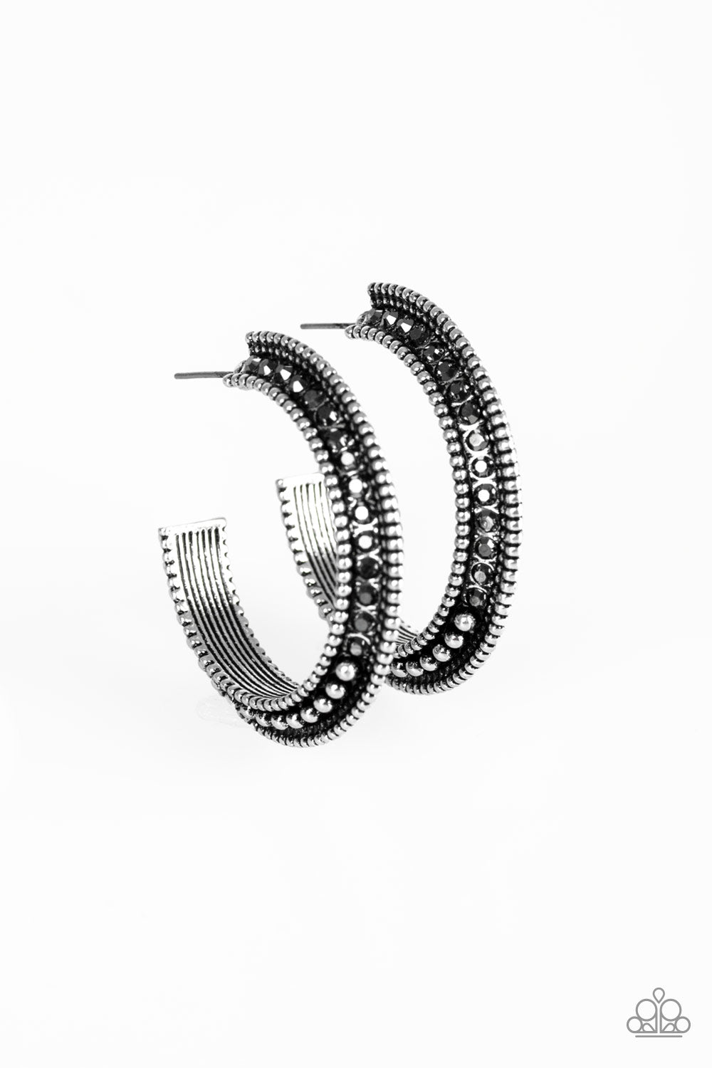 brought✽to✽you✽by✽blingflingbykat✽retro-reverberation-silver-earrings✽paparazzi-accessories
