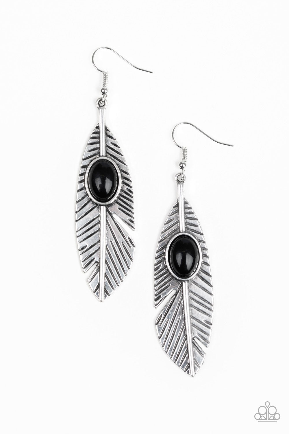 brought✽to✽you✽by✽blingflingbykat✽quill-thrill-black-earrings✽paparazzi-accessories
