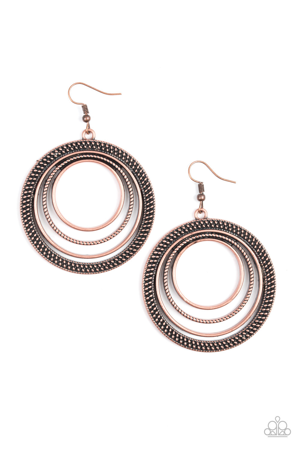 brought✽to✽you✽by✽blingflingbykat✽totally-textured-copper-earrings✽paparazzi-accessories