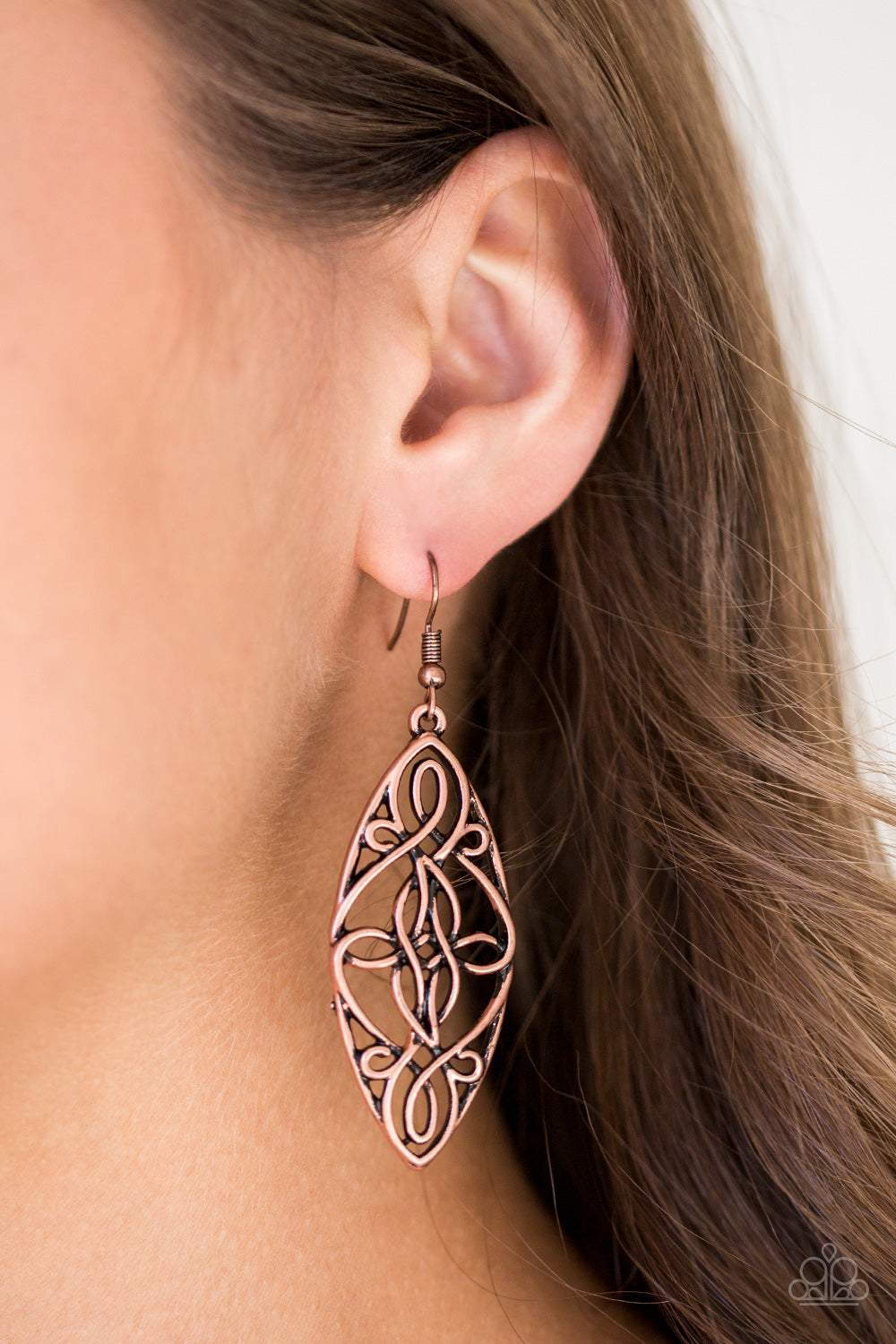 Paparazzi Accessories ✽ Tropical Trend - Copper Earrings✽Flat Rate Ship $4.50✽