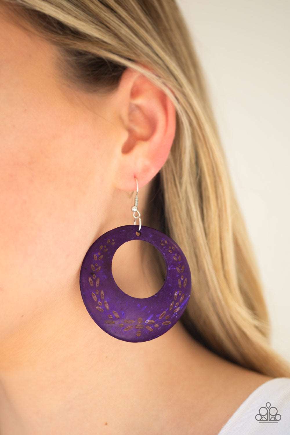 Paparazzi Accessories ✽ Beach Club Clubbin - Purple Earrings✽Flat Rate Ship $4.50✽
