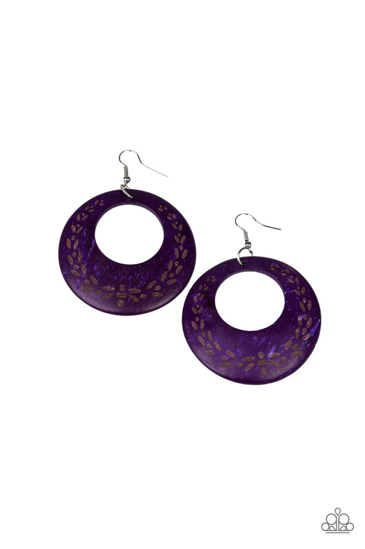 brought✽to✽you✽by✽blingflingbykat✽beach-club-clubbin-purple-earrings✽paparazzi-accessories