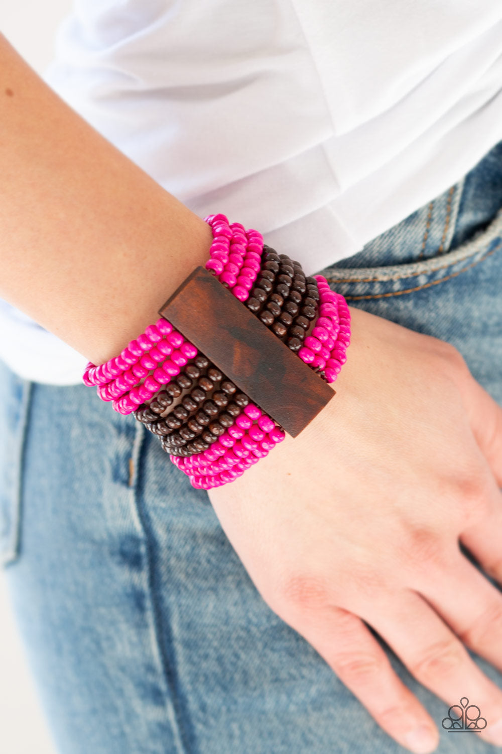 Paparazzi Accessories ✽ JAMAICAN Me Jam - Pink Bracelet✽Flat Rate Ship $4.50✽