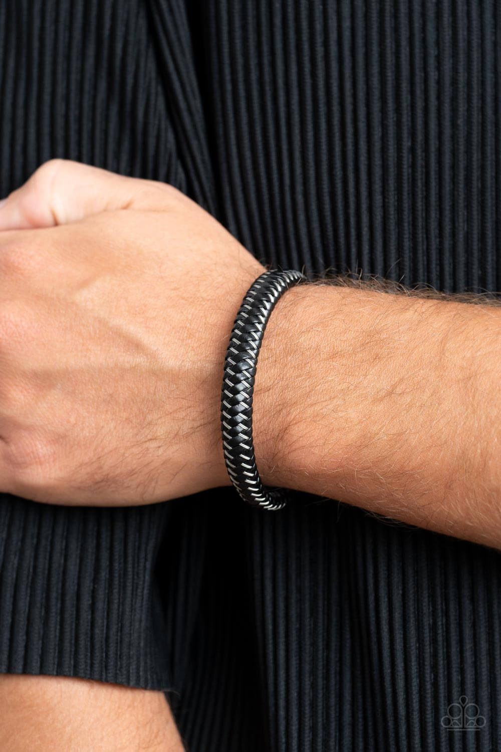 Paparazzi Accessories ❋HAUTE-breaker - Silver Mens Bracelet❋ Flat Rate Ship $4.50❋ - Image #2