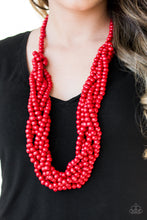 Load image into Gallery viewer, Paparazzi Accessories ✽ Tahiti Tropic - Red Necklace✽Flat Rate Ship $4.50✽
