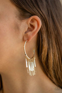 Paparazzi Accessories ✽ Bring The Noise - Gold Earrings✽Flat Rate Ship $4.50✽