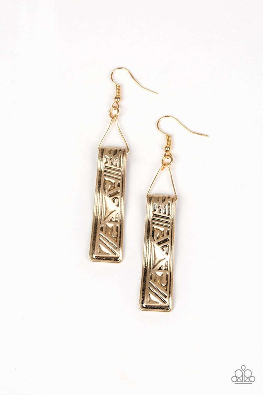 brought✽to✽you✽by✽blingflingbykat✽ancient-artifacts-gold-earrings✽paparazzi-accessories