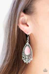 Paparazzi Accessories ✽ Majestically Malibu - Pink Earrings✽Flat Rate Ship $4.50✽