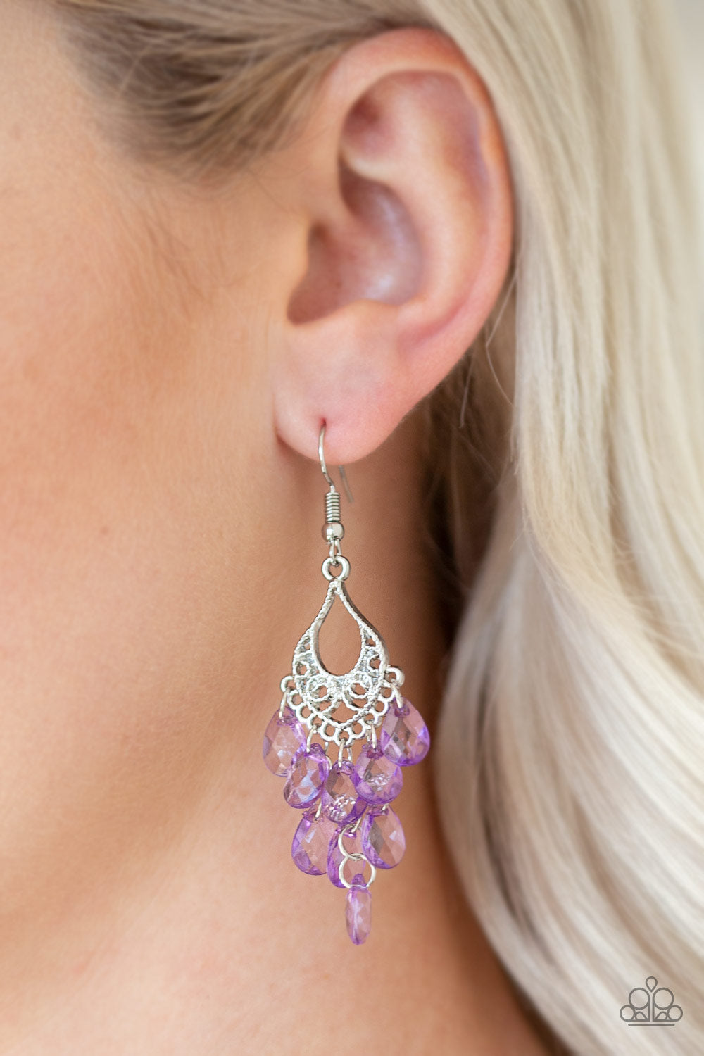 Paparazzi Accessories ✽ What Happens In Maui - Purple Earrings✽Flat Rate Ship $4.50✽