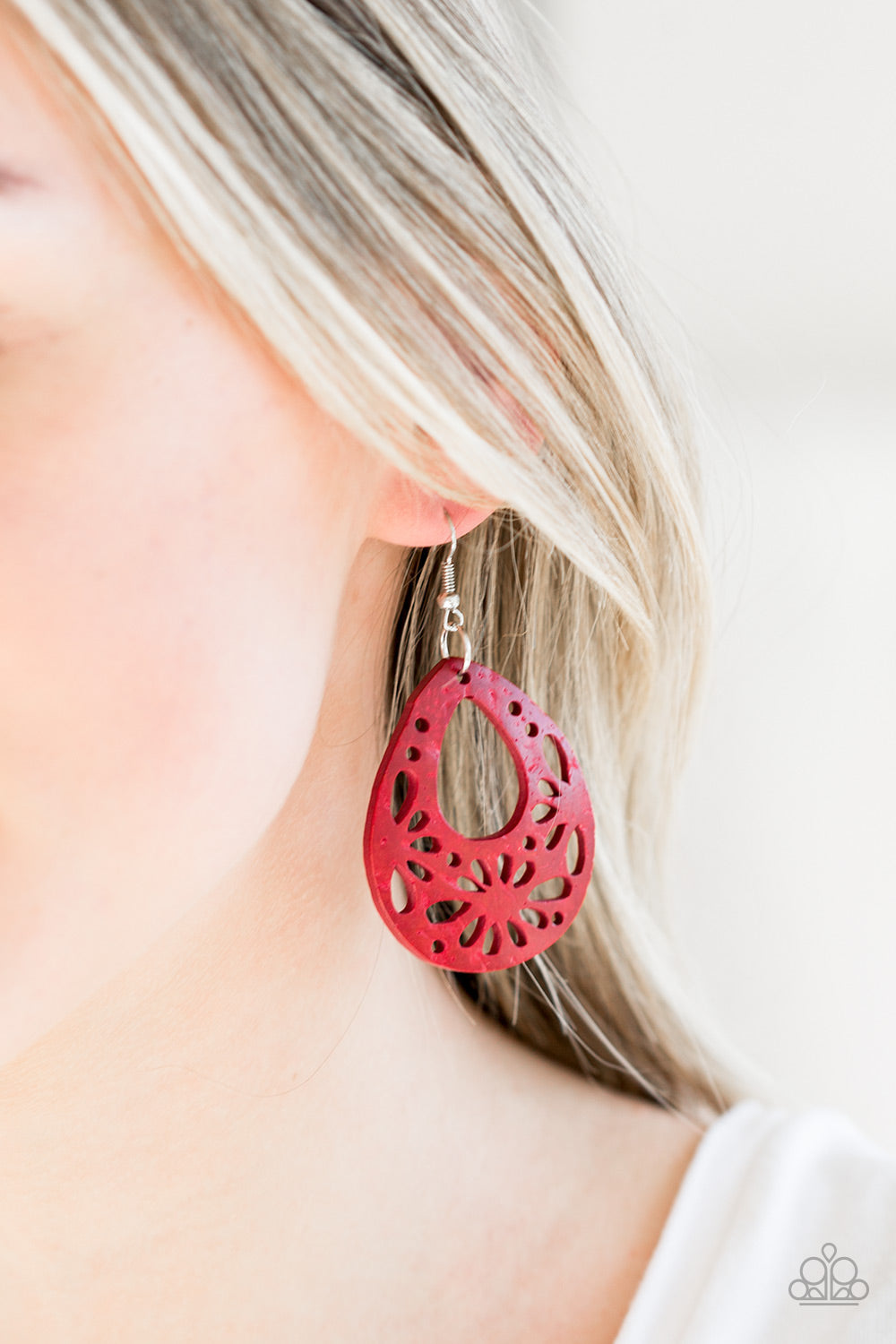 Paparazzi Accessories ✽ Merrily Marooned - Red Earrings✽Flat Rate Ship $4.50✽