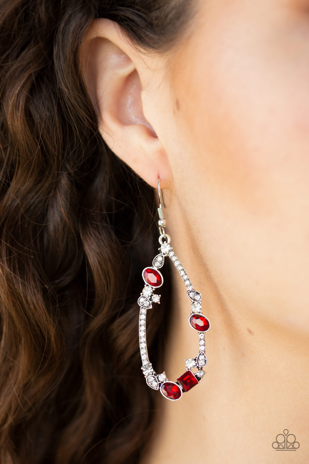 Paparazzi Accessories ✽ Quite The Collection - Red Earrings✽Flat Rate Ship $4.50✽