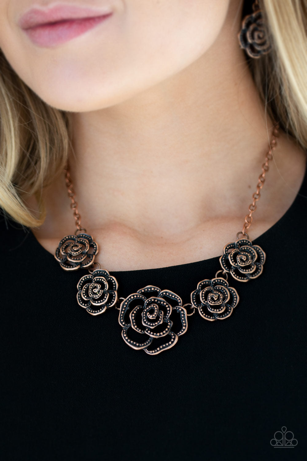Paparazzi Accessories ✽ Primrose Princess - Copper Necklace✽Flat Rate Ship $4.50✽