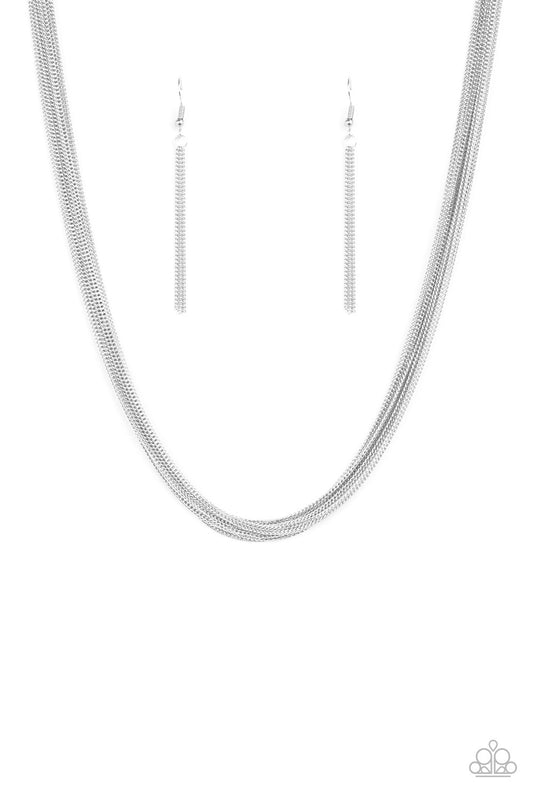 brought✽to✽you✽by✽blingflingbykat✽backstage-bravado-silver-necklace✽paparazzi-accessories