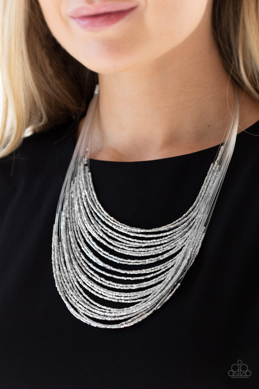 Paparazzi Accessories ✽ Catwalk Queen - Silver Necklace✽Flat Rate Ship $4.50✽