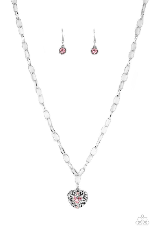 brought✽to✽you✽by✽blingflingbykat✽no-love-lost-pink-necklace✽paparazzi-accessories