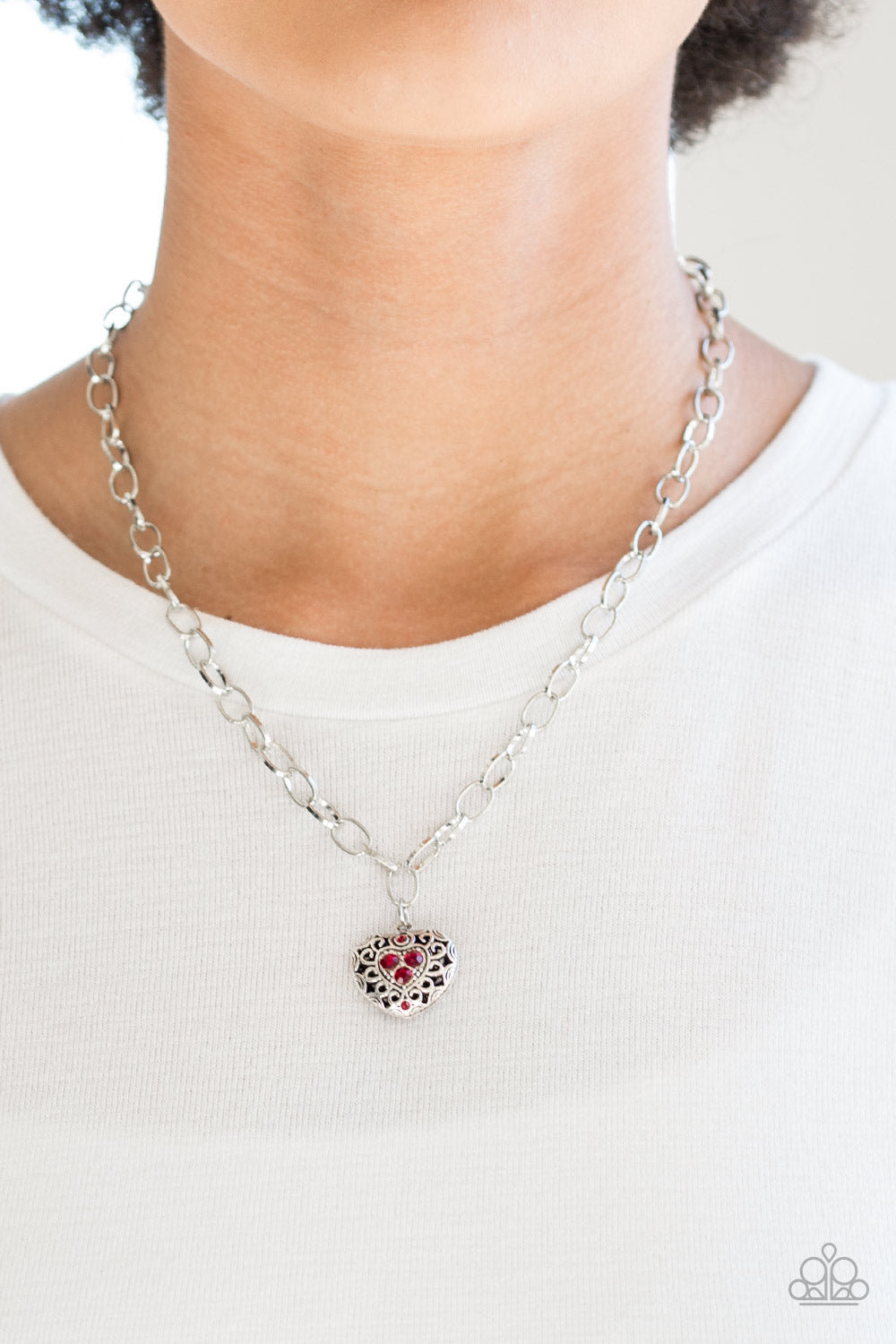 Paparazzi Accessories ✽ No Love Lost - Red Necklace✽Flat Rate Ship $4.50✽