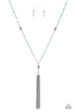 Load image into Gallery viewer, brought-to-you-by-blingflingbykat-tassel-takeover-blue-necklace-paparazzi-accessories-
