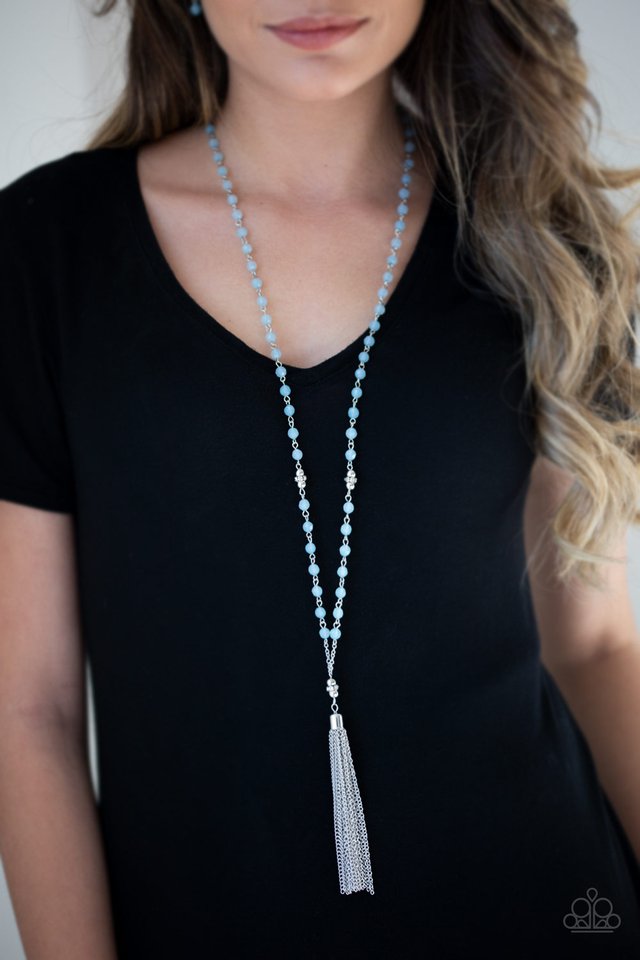 Paparazzi Accessories ✽Tassel Takeover - Blue Necklace✽Flat Rate Ship $4.50✽
