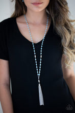 Load image into Gallery viewer, Paparazzi Accessories ✽Tassel Takeover - Blue Necklace✽Flat Rate Ship $4.50✽
