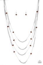Load image into Gallery viewer, brought✽to✽you✽by✽blingflingbykat✽open-for-opulence-brown-necklace✽paparazzi-accessories
