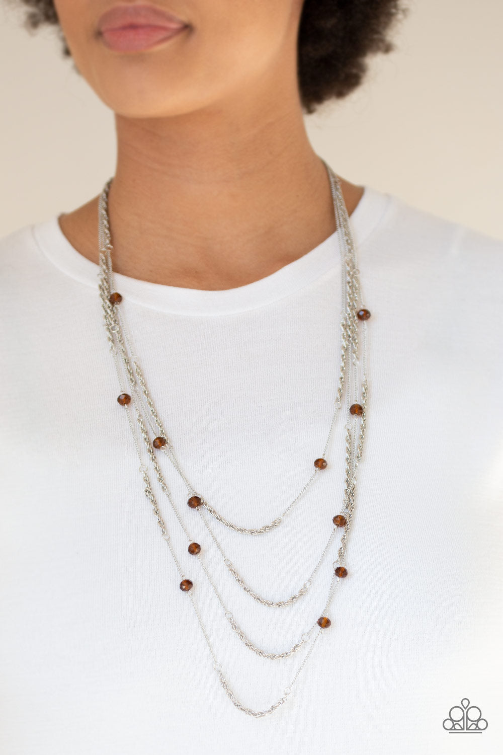 Paparazzi Accessories ✽ Open For Opulence - Brown Necklace✽Flat Rate Ship $4.50✽