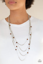 Load image into Gallery viewer, Paparazzi Accessories ✽ Open For Opulence - Brown Necklace✽Flat Rate Ship $4.50✽
