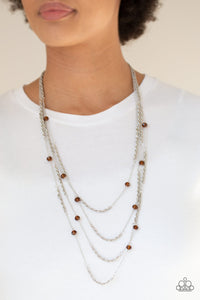 Paparazzi Accessories ✽ Open For Opulence - Brown Necklace✽Flat Rate Ship $4.50✽