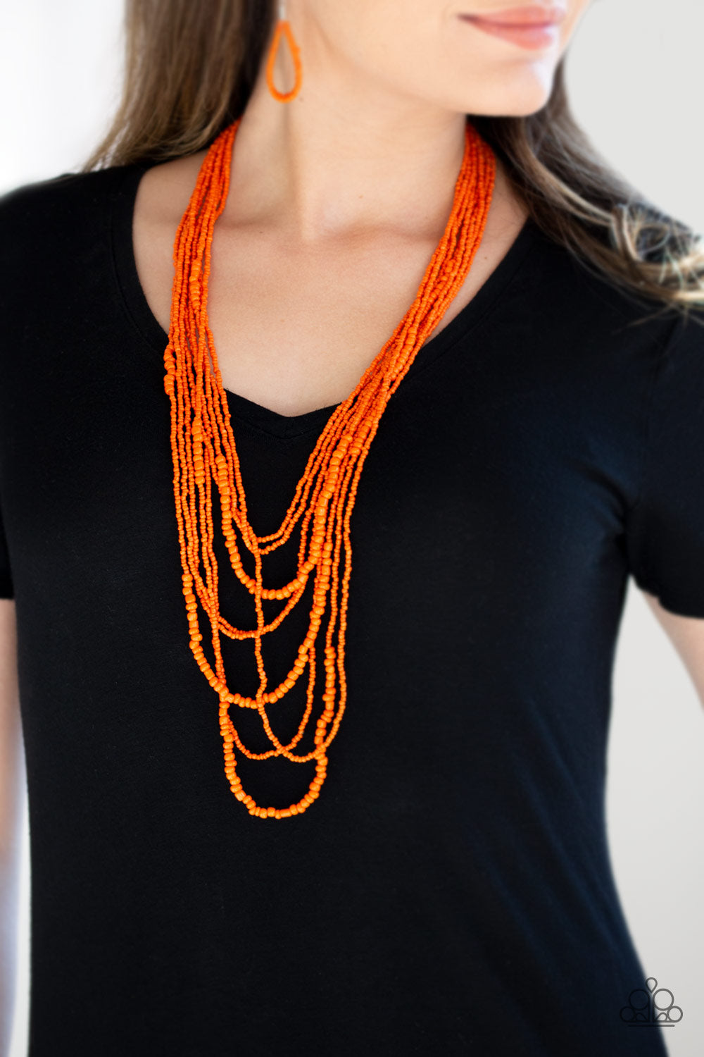 Paparazzi Accessories ✽ Totally Tonga - Orange Necklace✽Flat Rate Ship $4.50✽