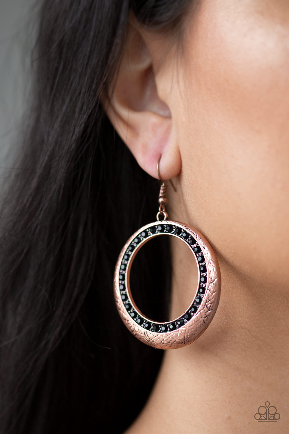 Paparazzi Accessories ✽ Go-Go Glow - Copper Earrings✽Flat Rate Ship $4.50✽