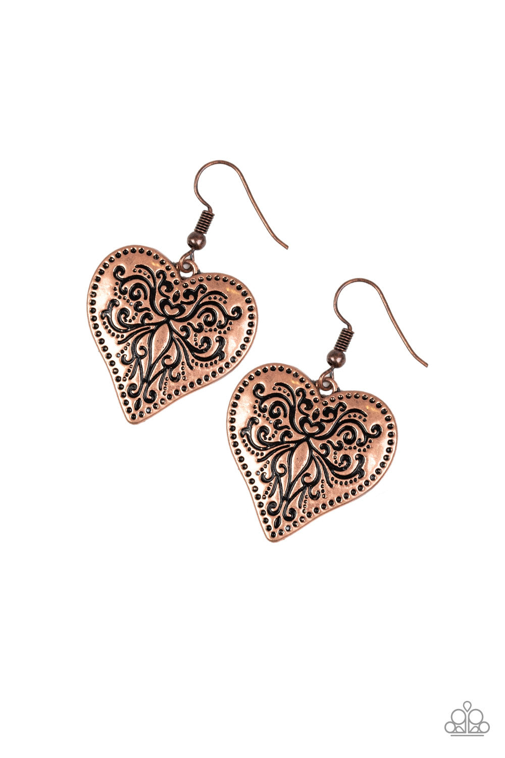 brought✽to✽you✽by✽blingflingbykat✽western-heart-copper-earrings✽paparazzi-accessories
