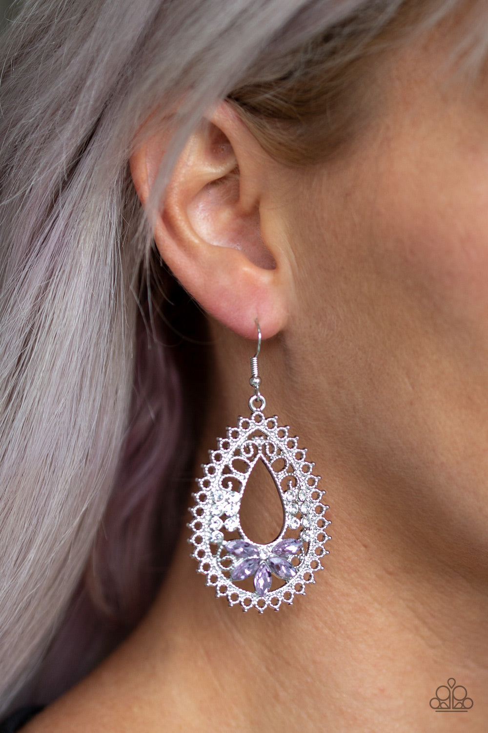 Paparazzi Accessories ✽ Instant REFLECT - Purple Earrings✽Flat Rate Ship $4.50✽