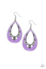 Load image into Gallery viewer, brought✽to✽you✽by✽blingflingbykat✽compliments-to-the-chic-purple-earrings✽paparazzi-accessories
