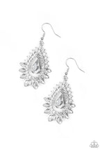 Load image into Gallery viewer, brought✽to✽you✽by✽blingflingbykat✽boss-brilliance-white-earrings✽paparazzi-accessories
