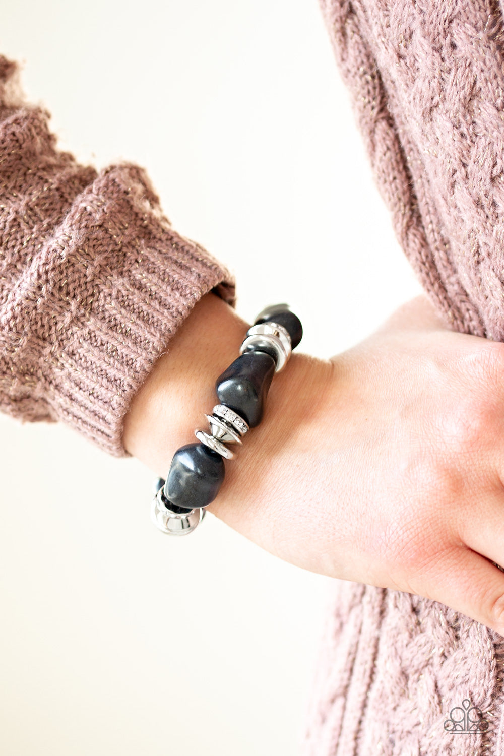 Paparazzi Accessories ✽ Stone Age Stunner - Black Bracelet✽Flat Rate Ship $4.50✽